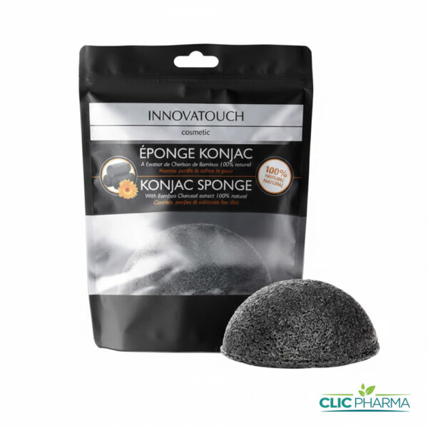INNOVATOUCH EPONGE KONJAC CHARBON DE BAMBOU