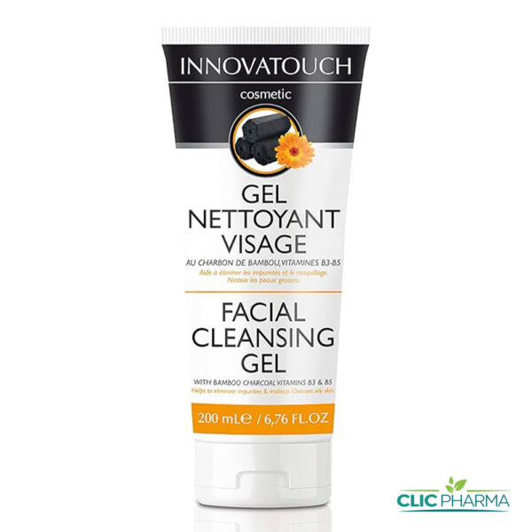 INNOVATOUCH GEL NETTOYANT VISAGE AU CHARBON DE BAMBOU 200ML