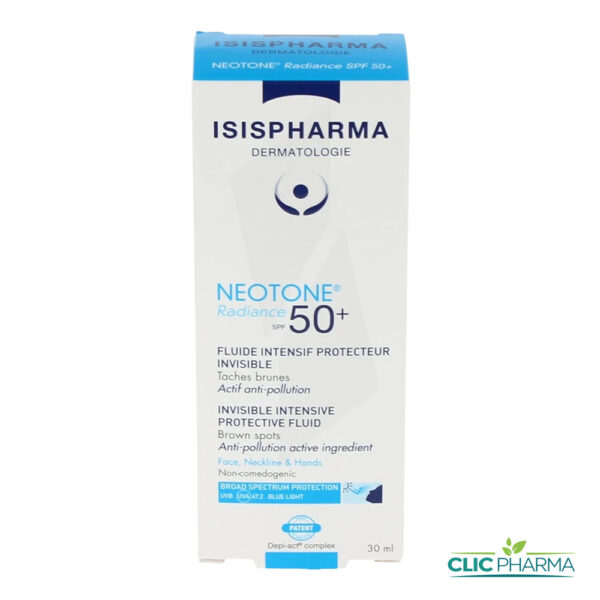 ISIS PHARMA NEOTONE RADIANCE FLUIDE INTENSIF PROTECTEUR INVISIBLE SPF50+ 30 ML