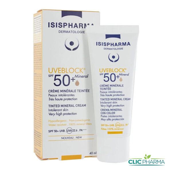 ISIS PHARMA UVEBLOCK CREME MINERALE TEINTEE SPF50+