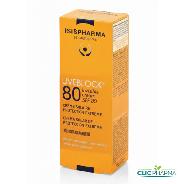 ISIS PHARMA UVEBLOCK 80 CREME SOLAIRE INVISIBLE SPF80 40ML
