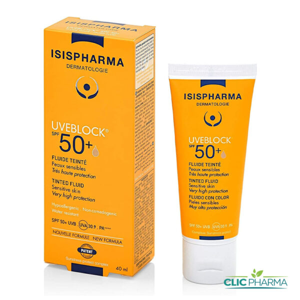 ISIS PHARMA UVEBLOCK 50 FLUIDE TEINTÉ SPF50+ 40ML