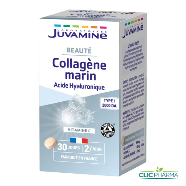 JUVAMINE COLLAGÈNE MARIN ACIDE HYALURONIQUE (60 COMPRIMES)