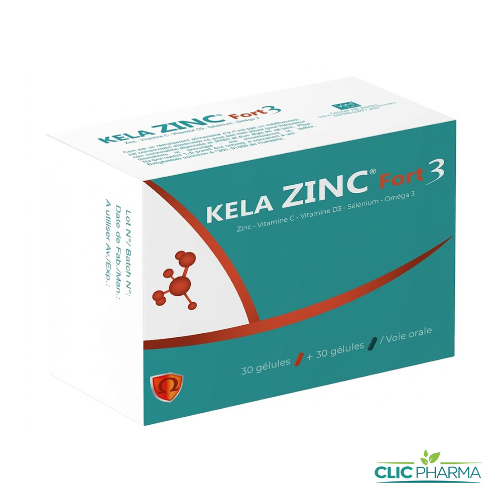 KELA ZINC FORT 3 GELULES B60