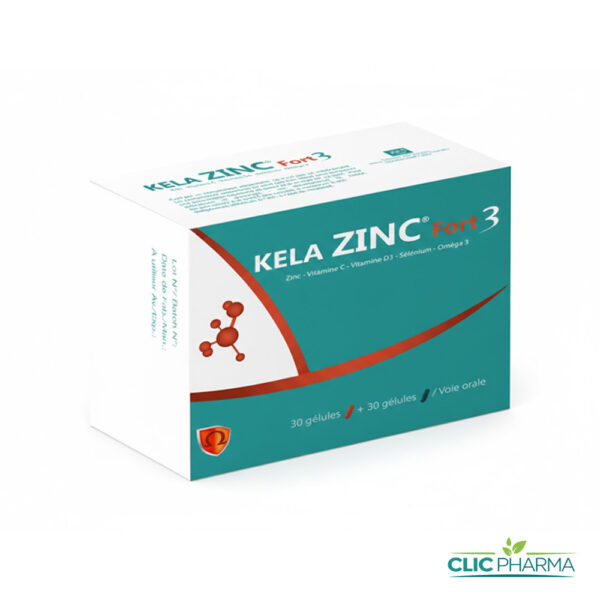 KELA ZINC FORT 3 (60 GELULES)