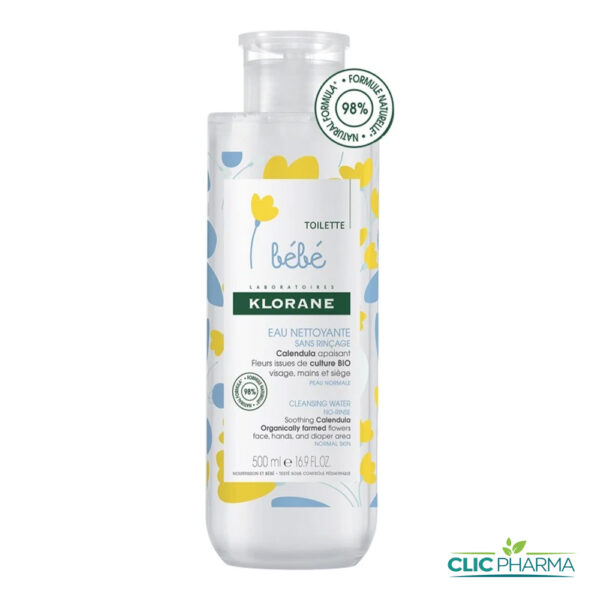 KLORANE BEBE EAU NETTOYANTE MICELLAIRE 500ML