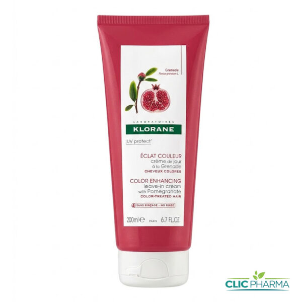 KLORANE CREME POUR CHEVEUX COLORES A LA GRENADE 125ML