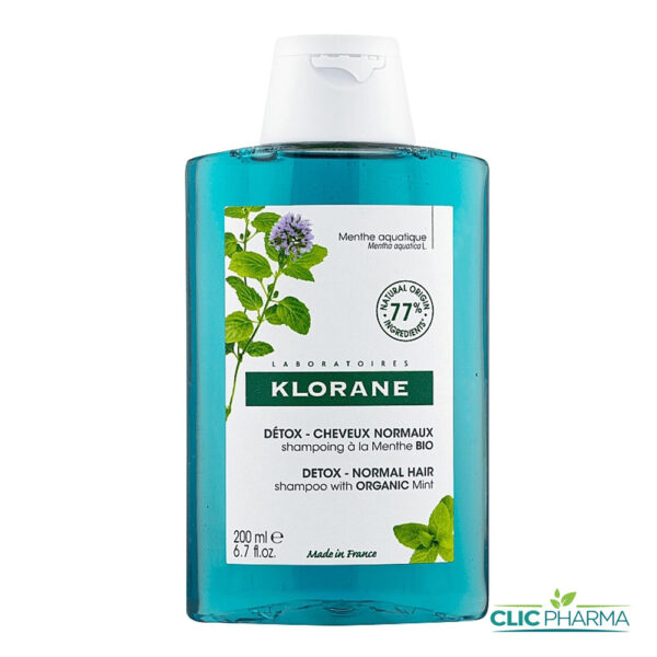 KLORANE SHAMPOING ANTI-POLLUTION A LA MENTHE AQUATIQUE 200ML