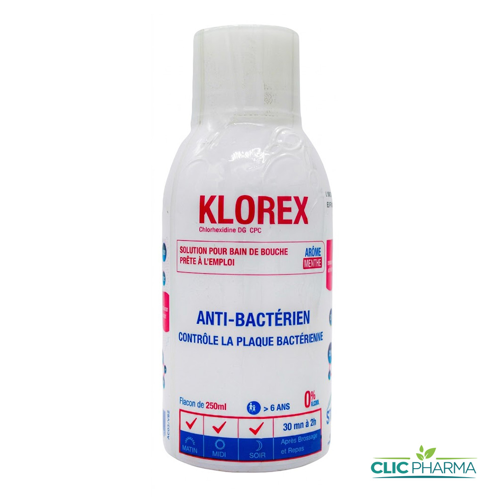 KLOREX BAIN DE BOUCHE FL 250 ML
