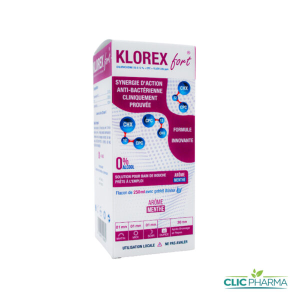 KLOREX FORT BAIN DE BOUCHE 250ML