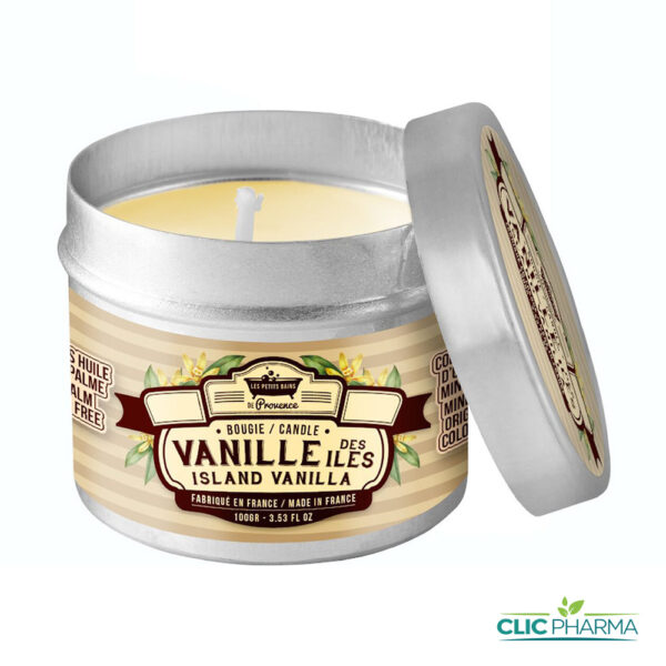 LES PETITS BAINS DE PROVENCE BOUGIE VANILLE DES ILES 100G