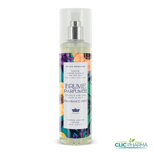 LES PETITS BAINS DE PROVENCE BRUME PARFUME CORPS ET CHEVEUX AMBRE FLORALE 250ML