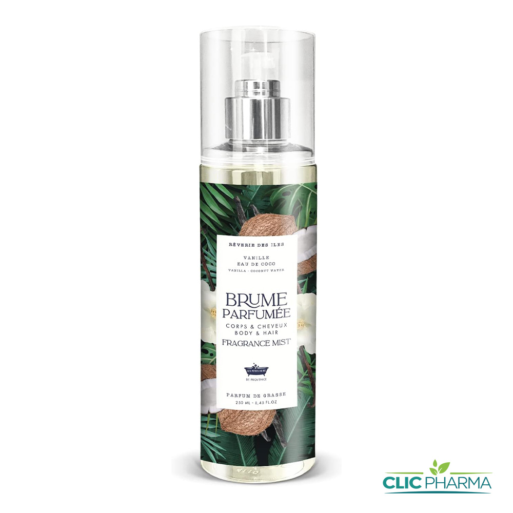 LES PETITS BAINS DE PROVENCE BRUME PARFUMÉE CORPS ET CHEVEUX 250ML VANILLE