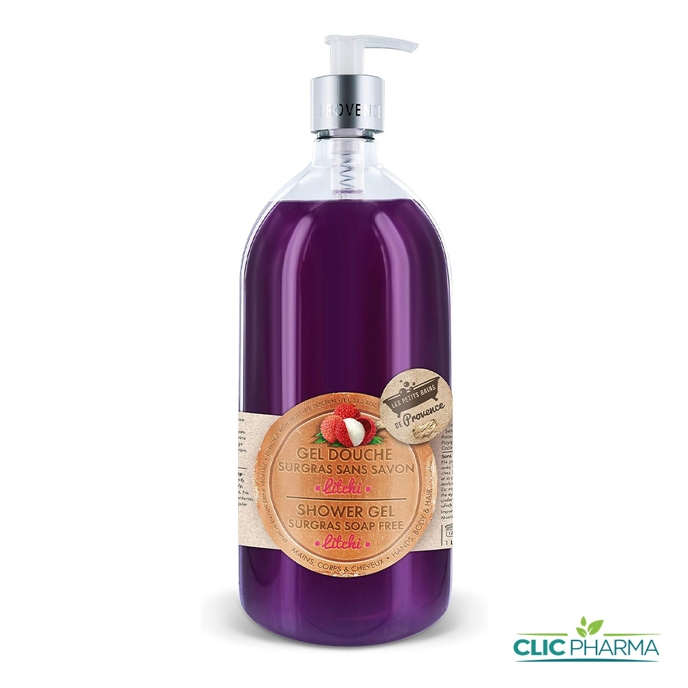 LES PETITS BAINS DE PROVENCE GEL DOUCHE 1L LITCHI