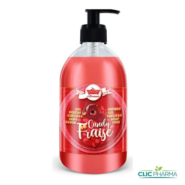 LES PETITS BAINS DE PROVENCE GEL DOUCHE CANDY FRAISE 500ML POUR ENFANTS