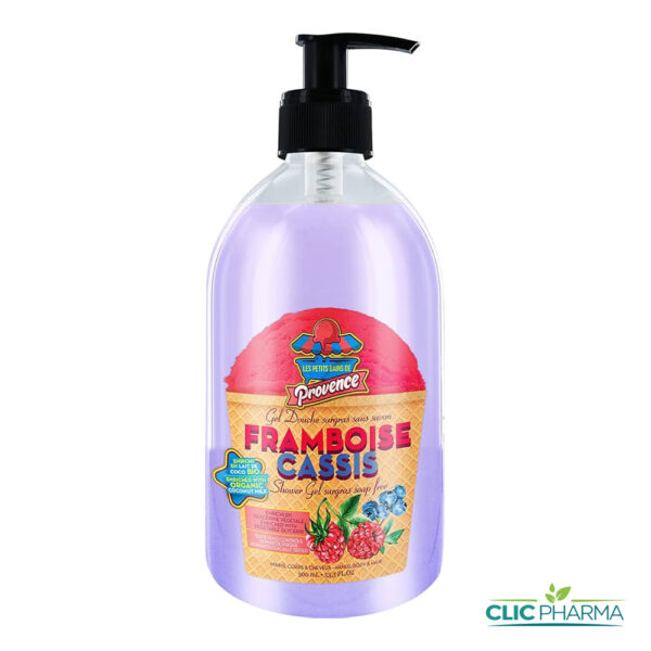 LES PETITS BAINS DE PROVENCE GEL DOUCHE FRAMBOISE CASSIS 500ML