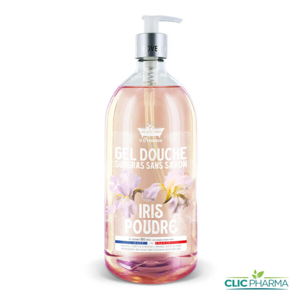 LES PETITS BAINS DE PROVENCE GEL DOUCHE IRIS POUDRE 1L