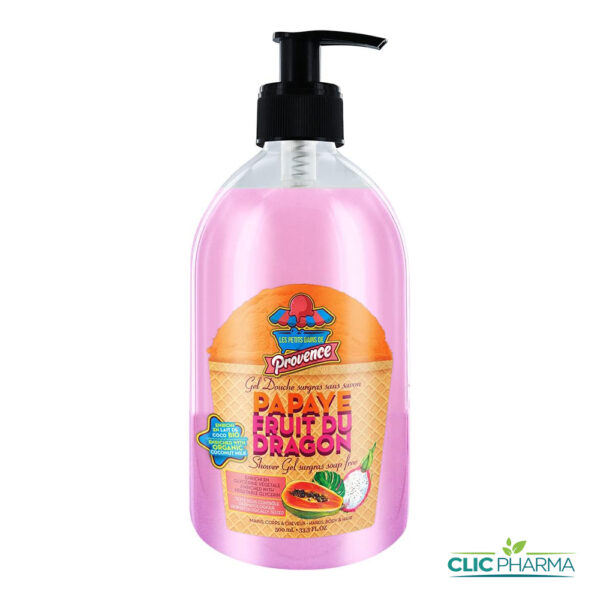 LES PETITS BAINS DE PROVENCE GEL DOUCHE PAPAYE FRUIT DU DRAGON 500ML
