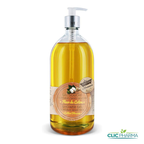 LES PETITS BAINS DE PROVENCE GEL DOUCHE SURGRAS FLEUR DE COTON 500ML