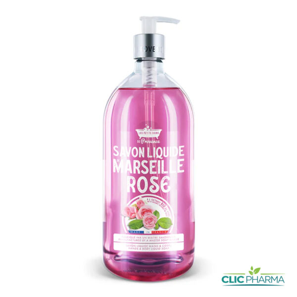 LES PETITS BAINS DE PROVENCE SAVON LIQUIDE ROSE 1L