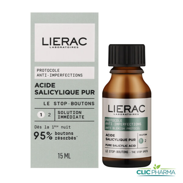 LIERAC ACIDE SALICYLIQUE PUR STOP BOUTONS 15ML