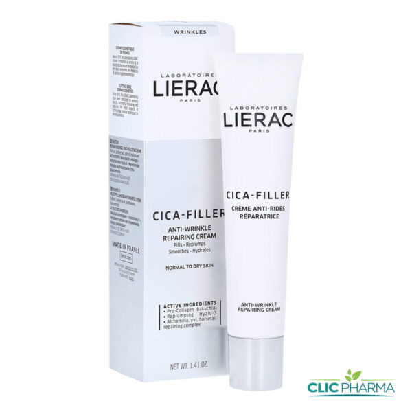 LIERAC CICA FILLER CREME ANTI-RIDES REPARATRICE 40 ML