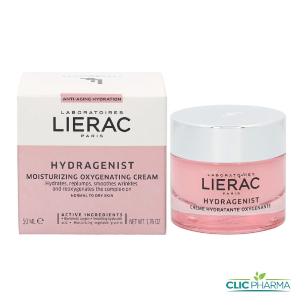 LIERAC HYDRAGENIST CREME HYDRATANTE OXYGENANTE 50 ML