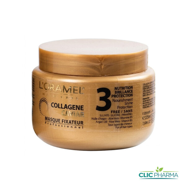 L'ORAMEL MASQUE FIXATEUR COLLAGENE CAVIAR 225ML