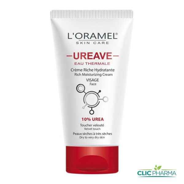 L'ORAMEL UREAVE CREME VISAGE PEAU SECHE 50ML