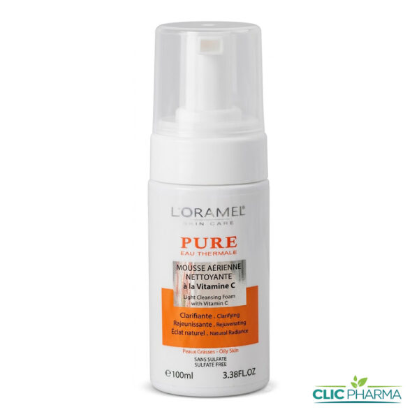 L'ORAMEL UREAVE MOUSSE NETTOYANTE A LA VITAMINE C POUR PEAU GRASSE 100ML