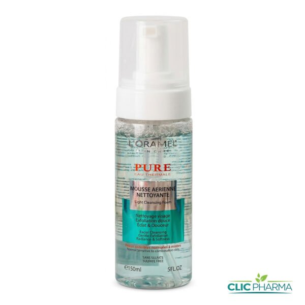 L'ORAMEL UREAVE MOUSSE NETTOYANTE PEAU SENSIBLE NORMAL A MIXTE 150ML