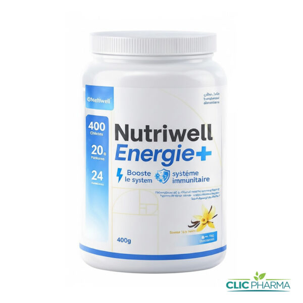 NUTRIWELL ENERGIE+ POUDRE DE PROTEINES 400MG