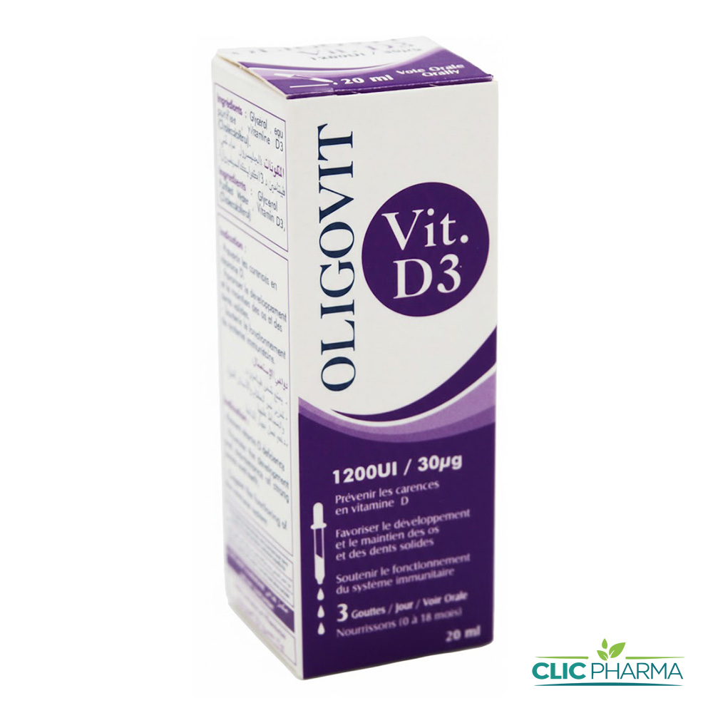 OLIGOVIT VIT D3 1200UI GOUTTES 30M