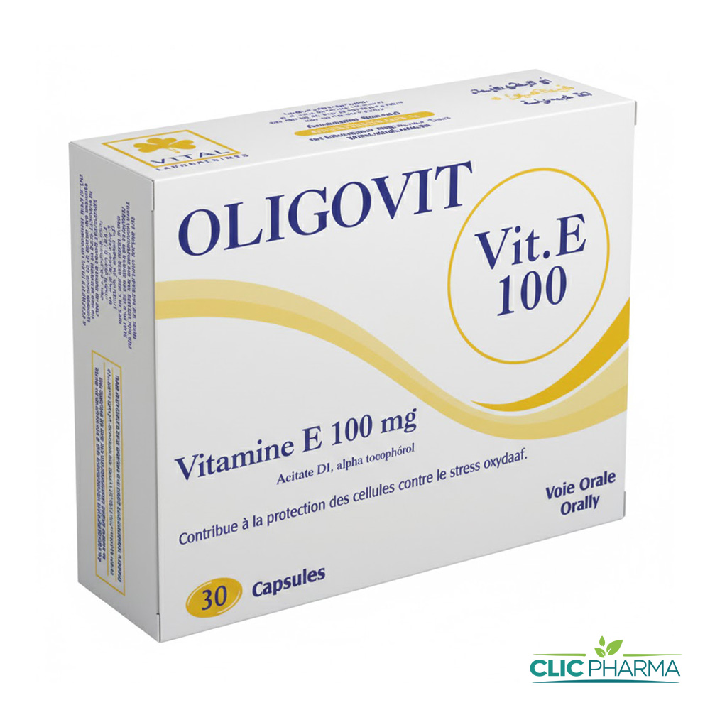 OLIGOVIT VITAMINE E 100 mg B 30 capsules
