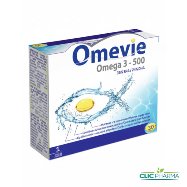 OMEVIE OMEGA 3-500 (30 GELULES)