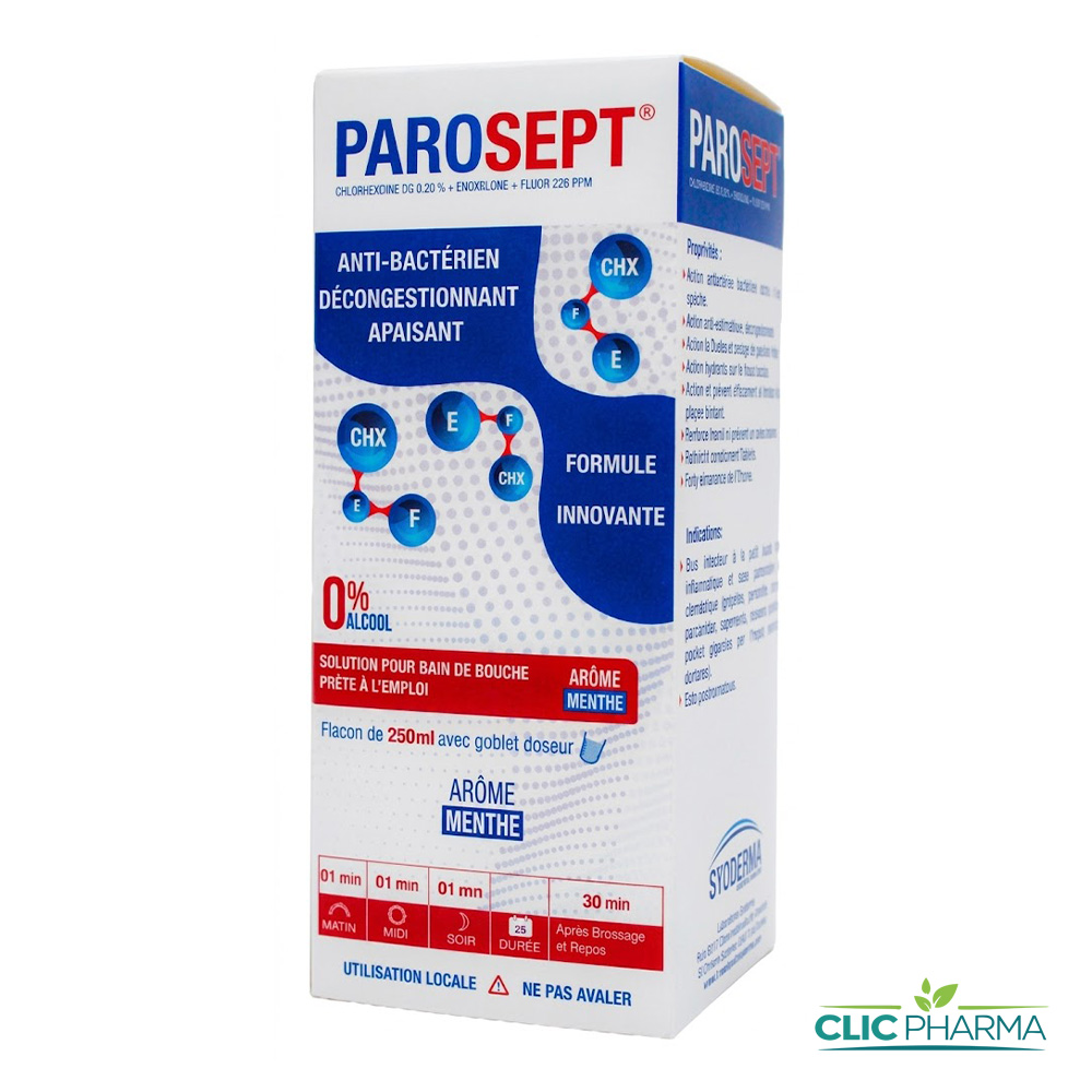 PAROSEPT BAIN DE BOUCHE FL 250 ML