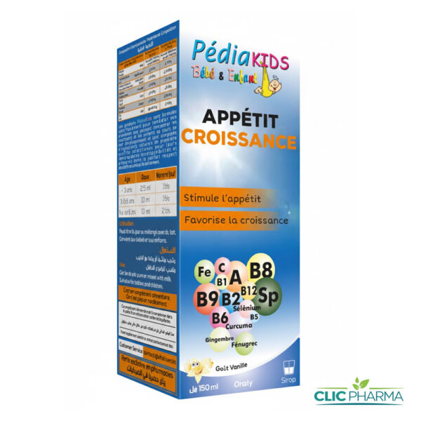 PEDIAKIDS APPETIT CROISSANCE SIROP 150ML