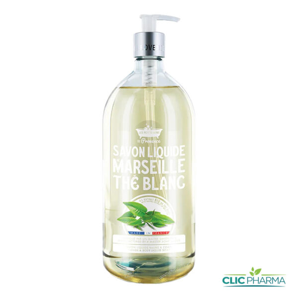 PETITS BAINS PROVENCE SAVON LIQUIDE THE BLANC 1L