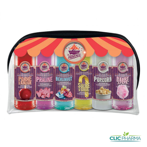 PETITS BAINS PROVENCE TROUSSE FETE FORAINE 6 GEL DOUCHE 100ML