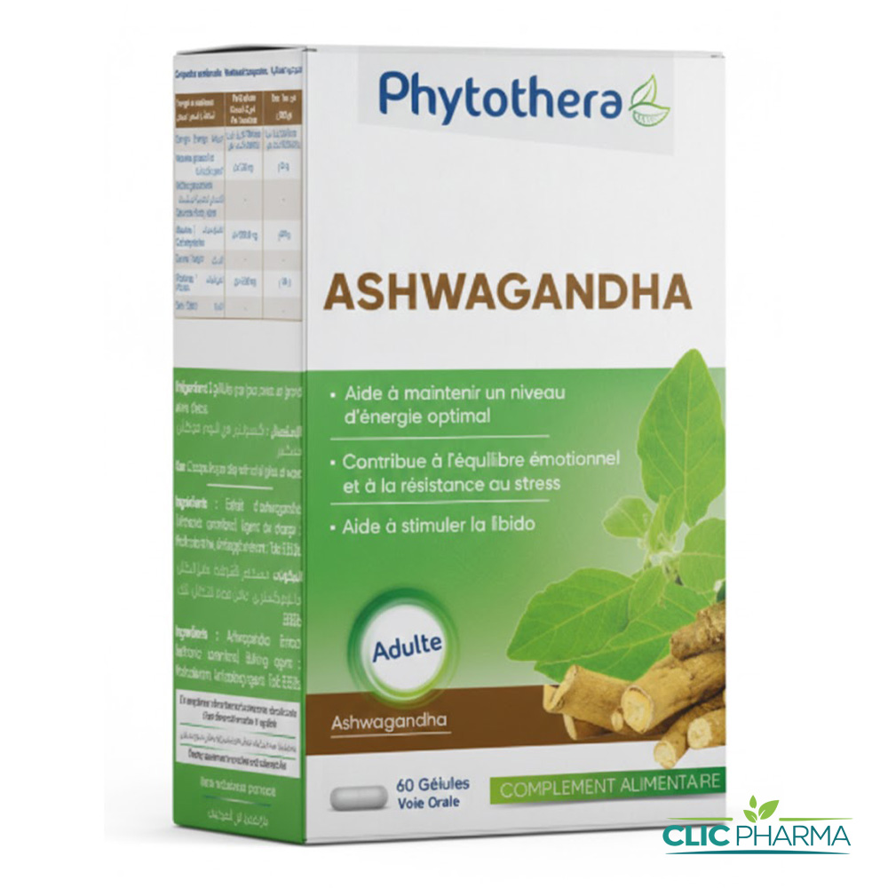 PHYTOTHERA ASHWAGANDHA B 60 gélules