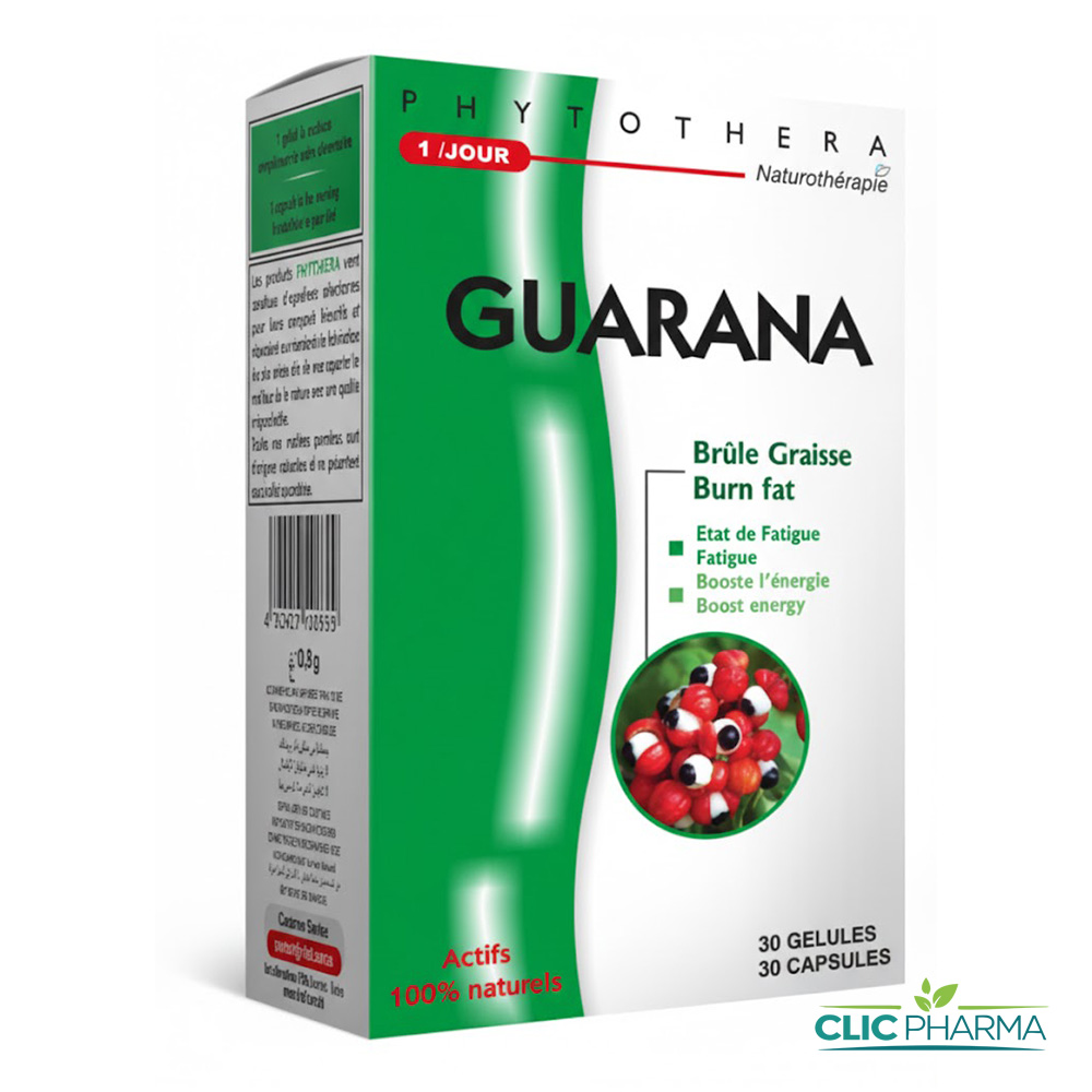 PHYTOTHERA GUARANA B 30 gélules