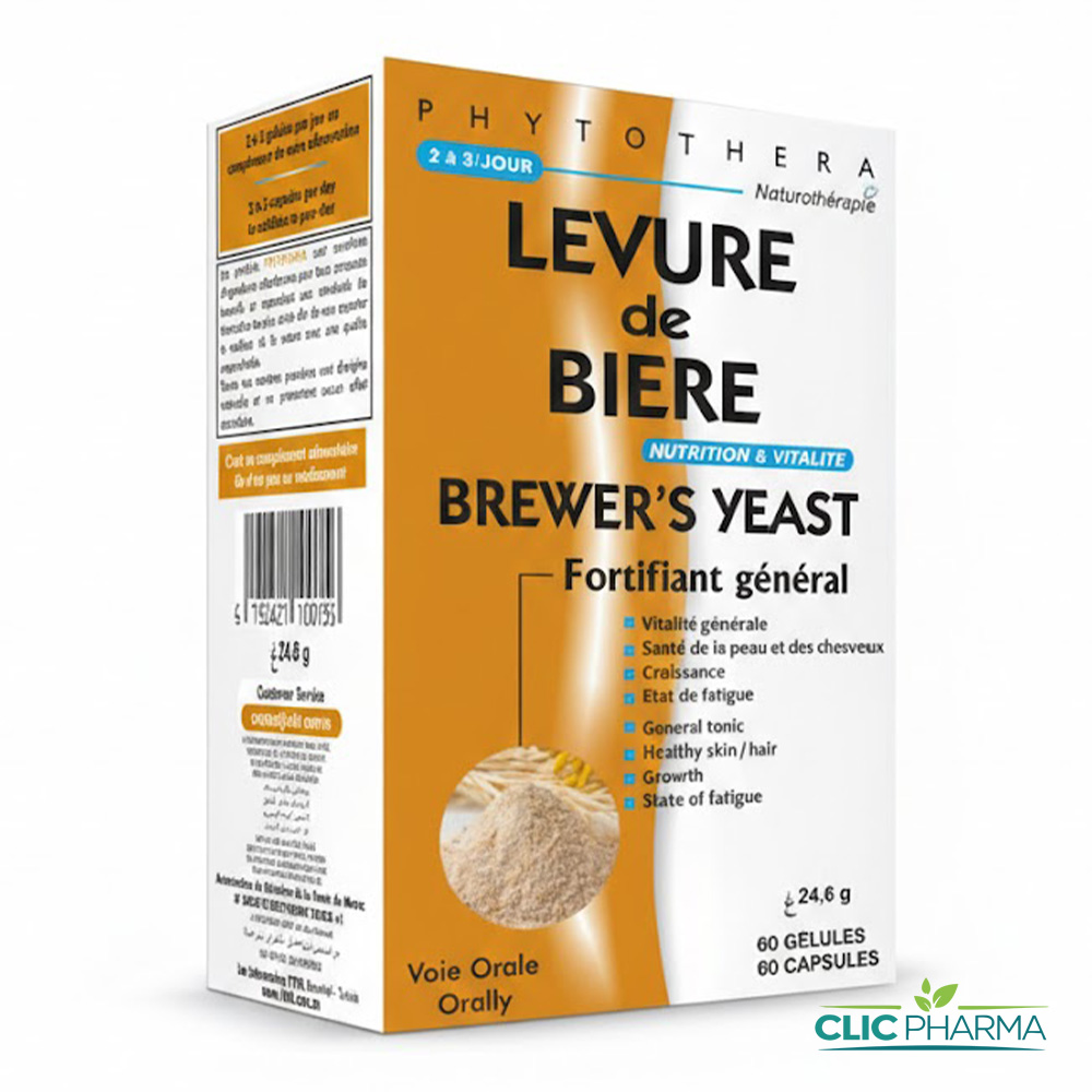 PHYTOTHERA LEVURE DE BIERE B 60 GÉLULES