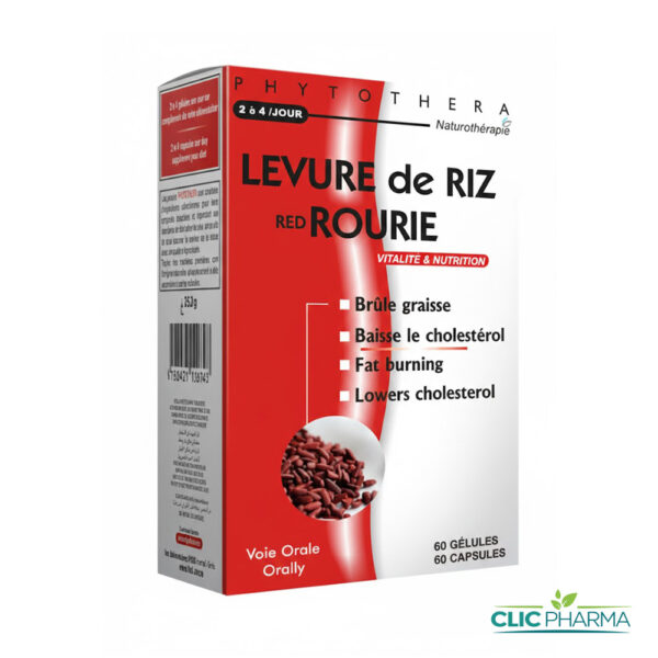 PHYTOTHERA LEVURE DE RIZ ROUGE (60 GELULES)