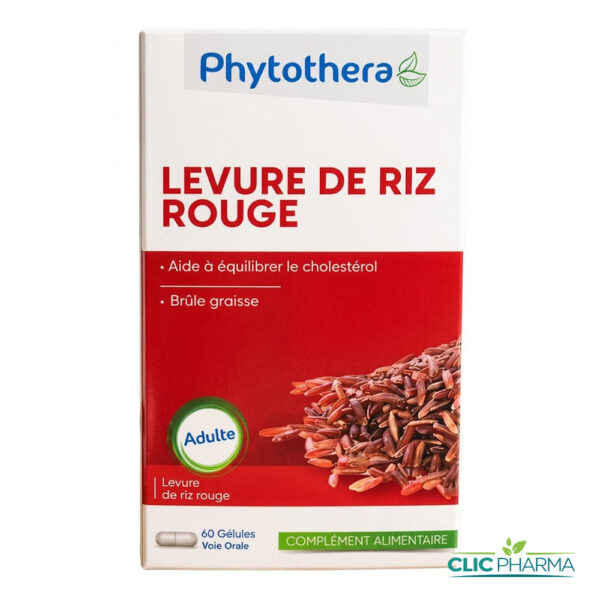 PHYTOTHERA LEVURE DE RIZ ROUGE (60 GELULES)