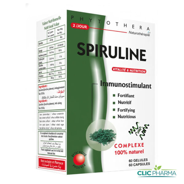 PHYTOTHERA SPIRULINE (60 GELULES)