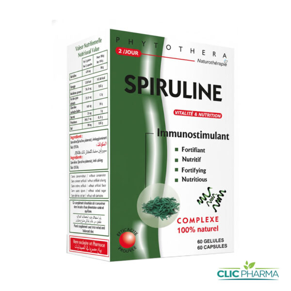PHYTOTHERA SPIRULINE (60 GELULES)