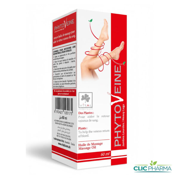 PHYTOVEINE HUILE DE MASSAGE 60 ML