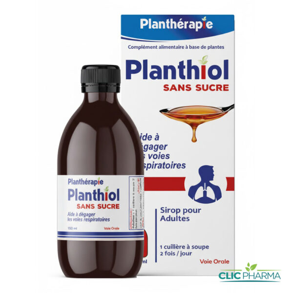 PLANTHIOL SIROP ADULTE TOUX GRASSE SANS SUCRE 150ML