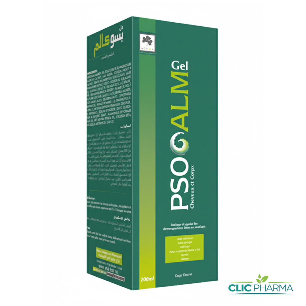 PSOCALM GEL CHEVEUX ET CORPS 200ML