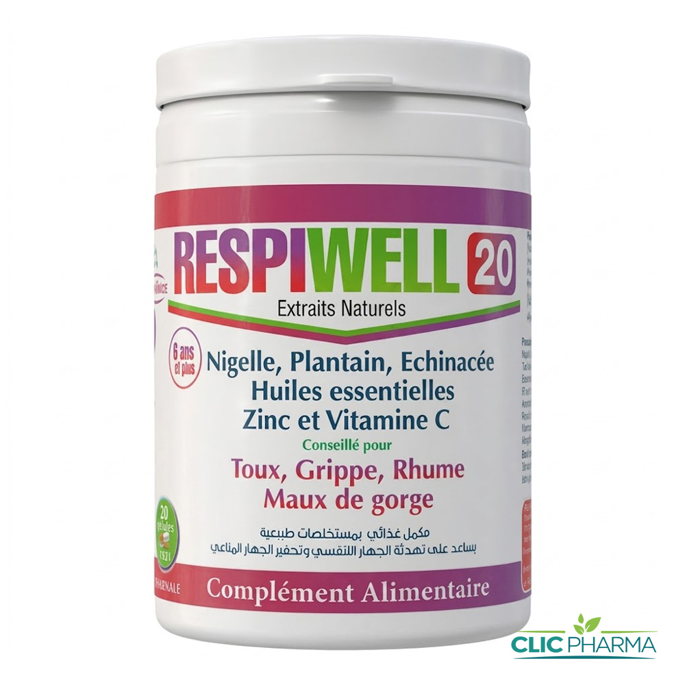 RESPIWELL 20 GELULES B 20